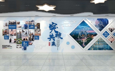 立体树形员工风采照片墙企业文化墙模板定制