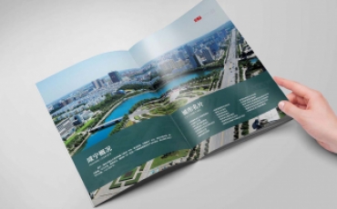 咸宁招商指南画册设计方案平面效果图
