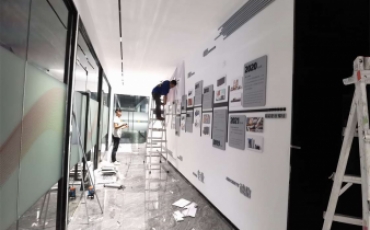 润天智走廊企业文化墙制作