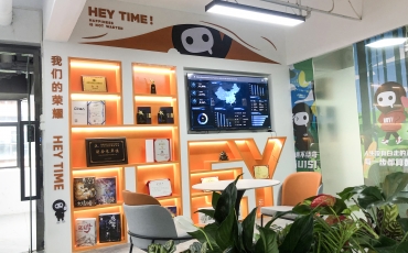 小黑探公司整体文化墙设计落地案例